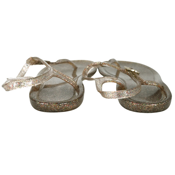 Jimmy Choo Glitter Jelly Rubber Thong Sandals Size 39 - Picture 3 of 13